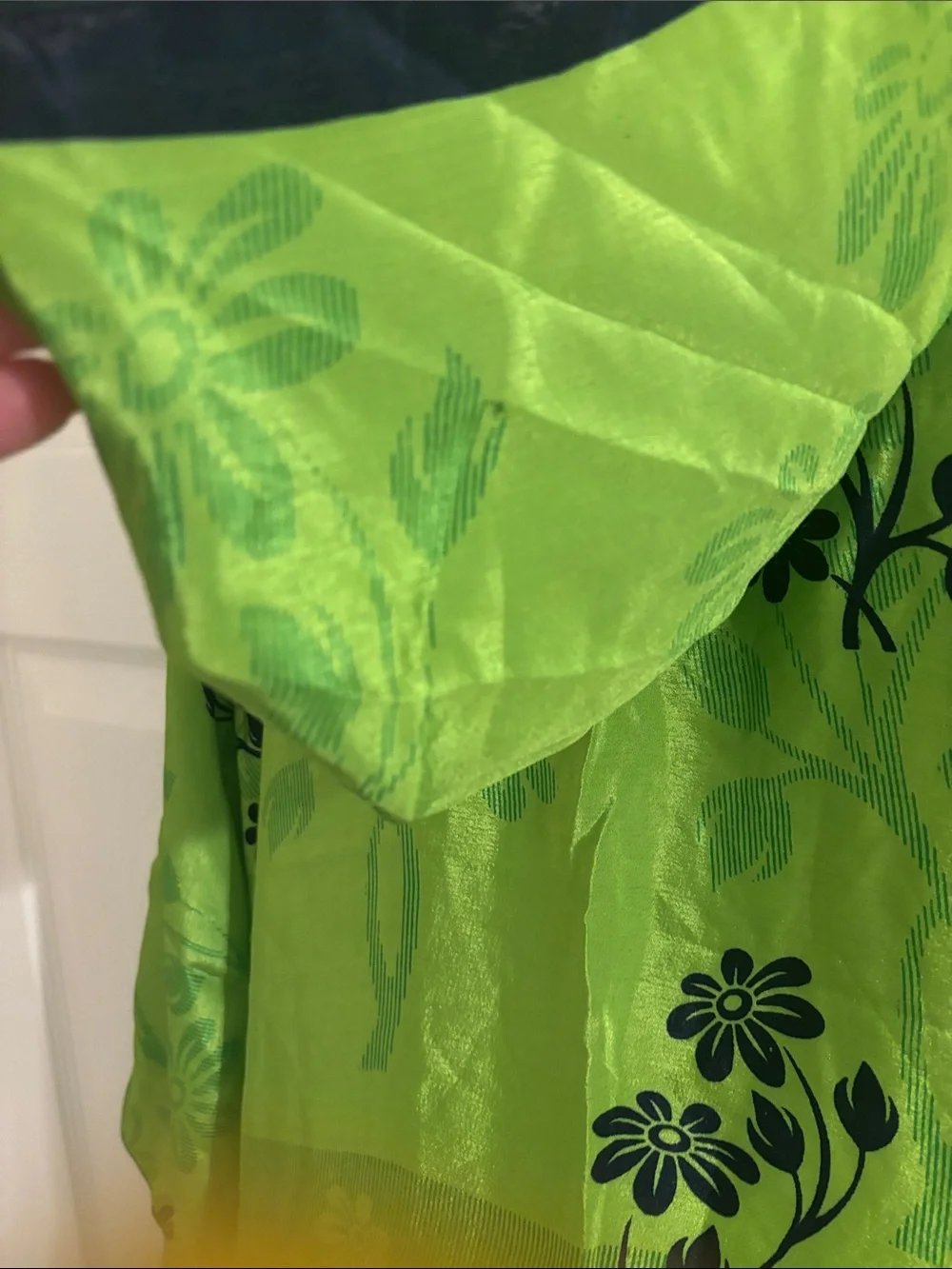 Hooded Silk Poncho